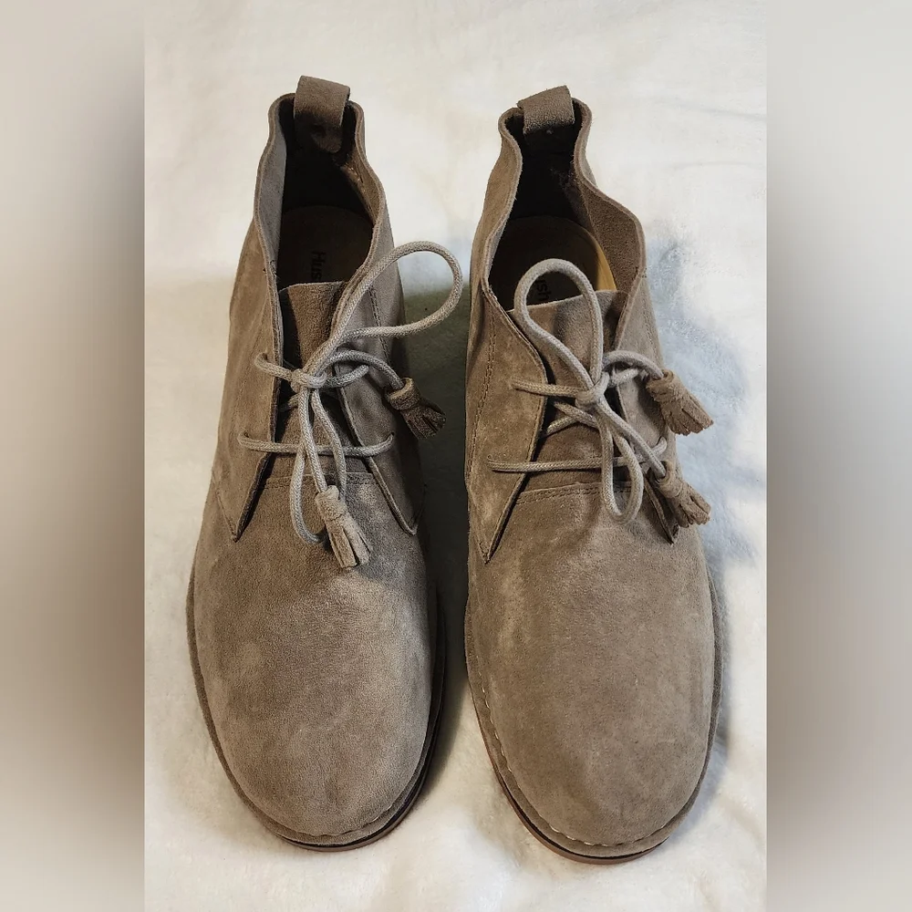 Hush Puppies Moyen Suede Lace Up Casual Chukka Boots Shoes, EUC, Womens‎ size 11 - Picture 2 of 6